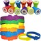 4E's Novelty Paw Print Party Favors – 24 Paw Print Bracelets Bulk & 24 Paw Print Stamp for Kids!